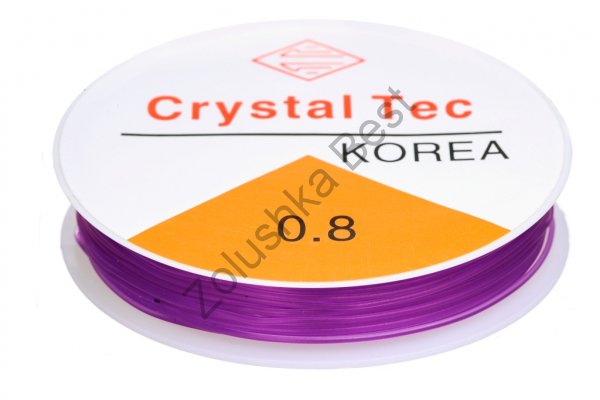 Силиконовая нить (спандекс - резинка для браслетов) 0,8 мм ярко-пурпурный Китай (аналог) в Благовещенске