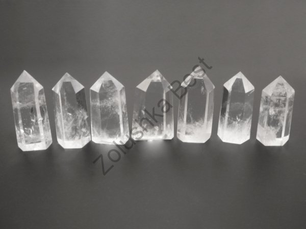 Набор кристаллов из горного хрусталя 58×25×21 мм, 7 шт в Благовещенске