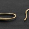 Швензы крючки 19×11 мм, позолоченные, золото, 1 пара в Благовещенске